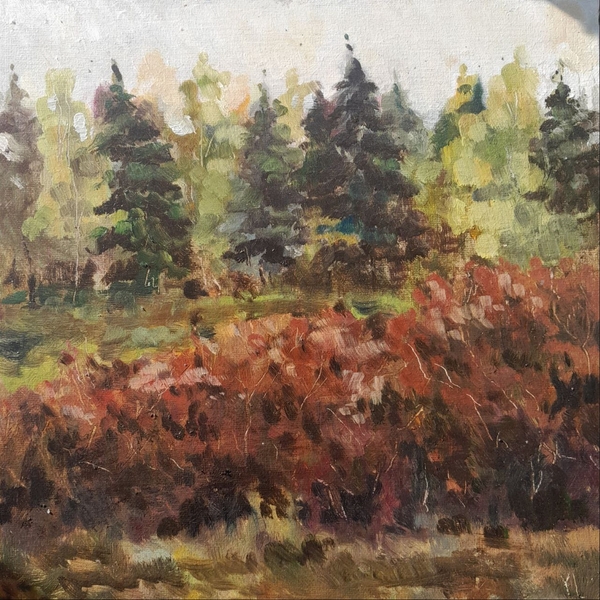 Gloomy october Impressionistic Painting Yarina Luchkina - Subjektiv.art