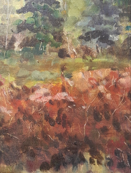 Gloomy october Impressionistic Painting Yarina Luchkina - Subjektiv.art
