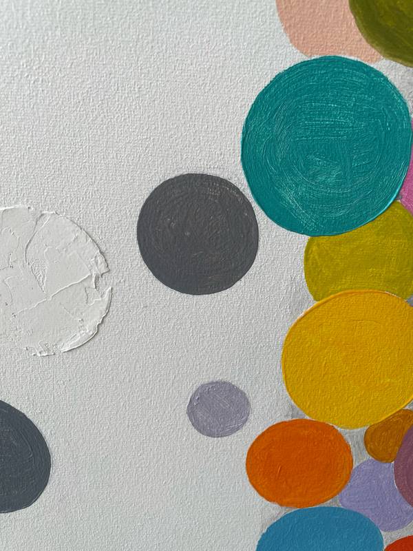 Diffusion of happiness Abstract Painting Julia Chemerys - Subjektiv.art