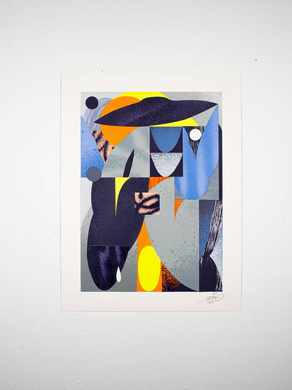 Composition Ternaire 001 Abstract Painting Melen Guesdon - Subjektiv.art