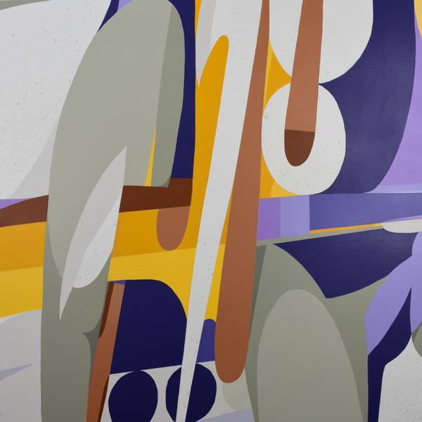 Mobile Purple Soul Abstract Painting Melen Guesdon - Subjektiv.art