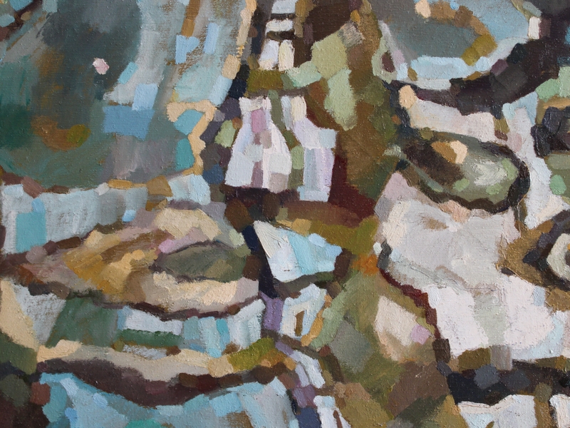 Summer. Abstract Painting Olha Bobyr - Subjektiv.art