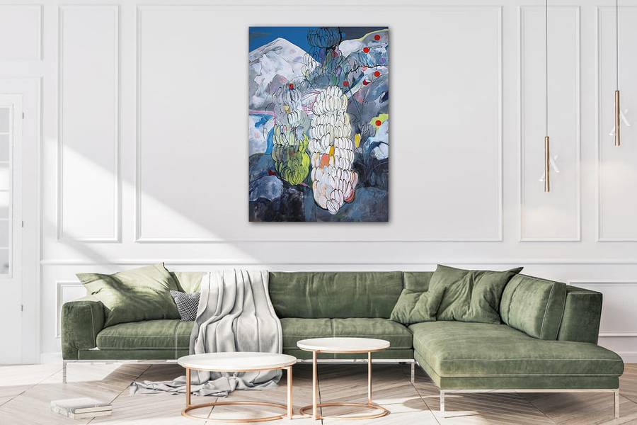 Carpathian mountains Modern Painting Artem Andreichuk - Subjektiv.art