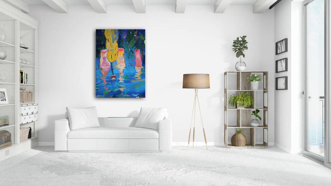 Night Modern Painting Artem Andreichuk - Subjektiv.art