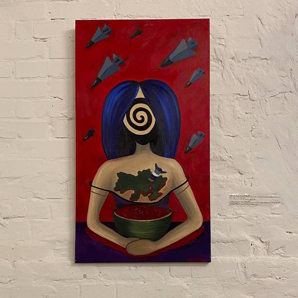 It hurts Expressive and gestural Painting Tamara Safarova - Subjektiv.art