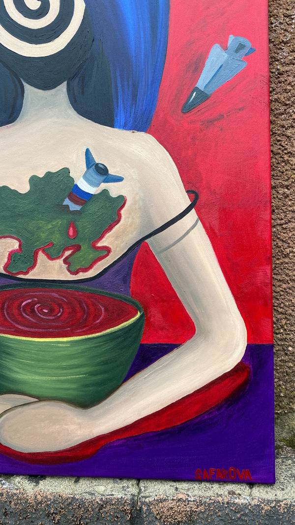 It hurts Expressive and gestural Painting Tamara Safarova - Subjektiv.art