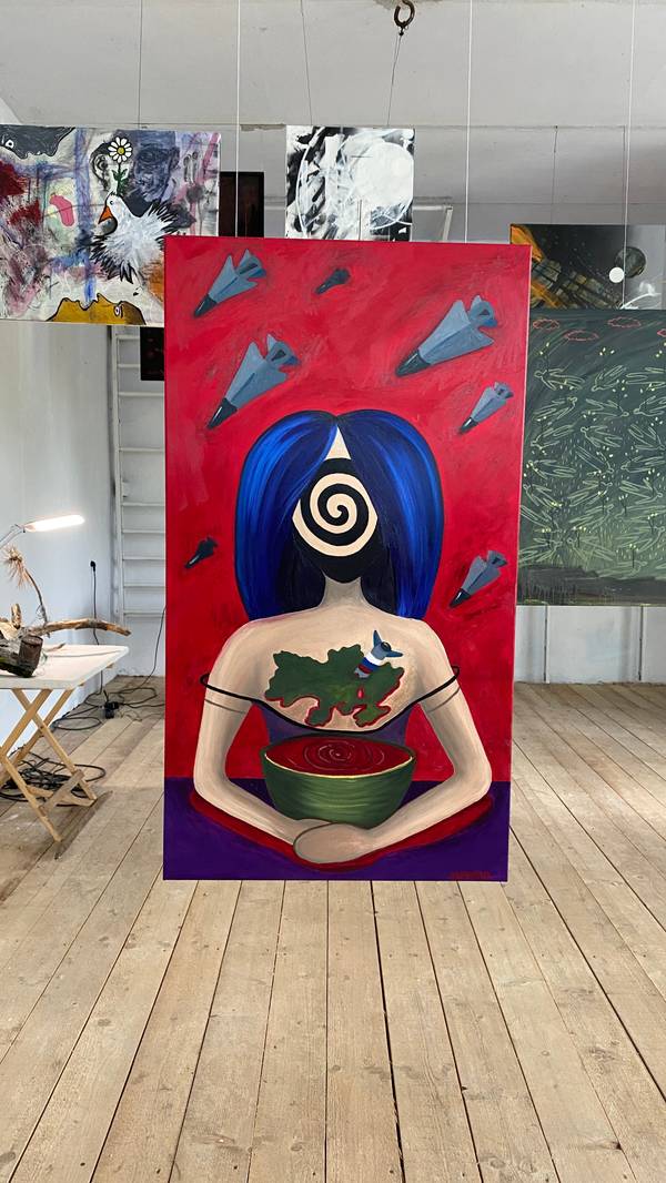 It hurts Expressive and gestural Painting Tamara Safarova - Subjektiv.art