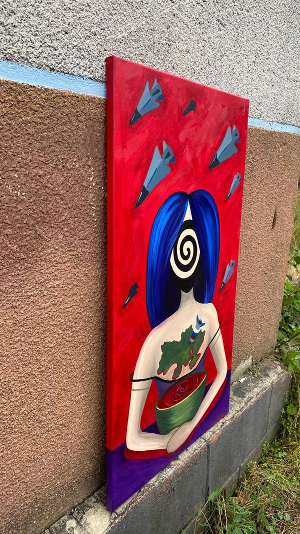 It hurts Expressive and gestural Painting Tamara Safarova - Subjektiv.art