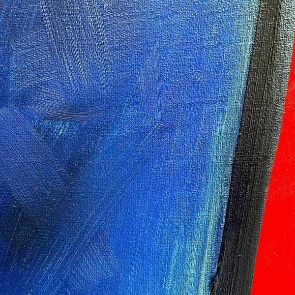 I anxiously await the night Expressive and gestural Painting Tamara Safarova - Subjektiv.art