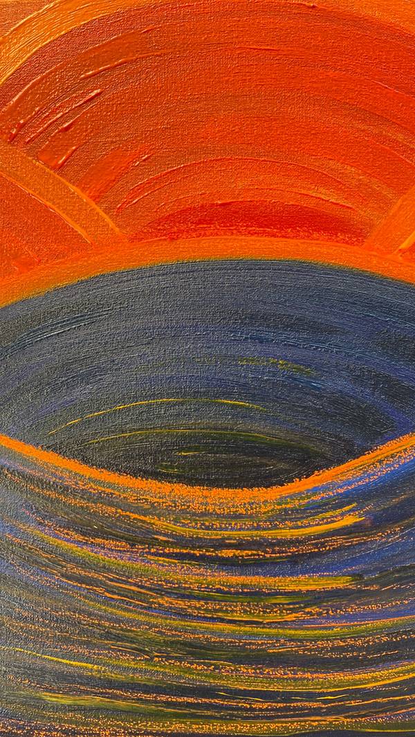 Unhide (Abstract landscape) Abstract Painting Tamara Safarova - Subjektiv.art