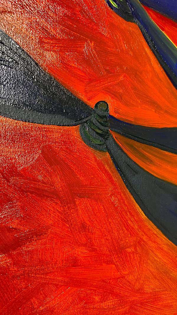 Dragonflies Expressive and gestural Painting Tamara Safarova - Subjektiv.art
