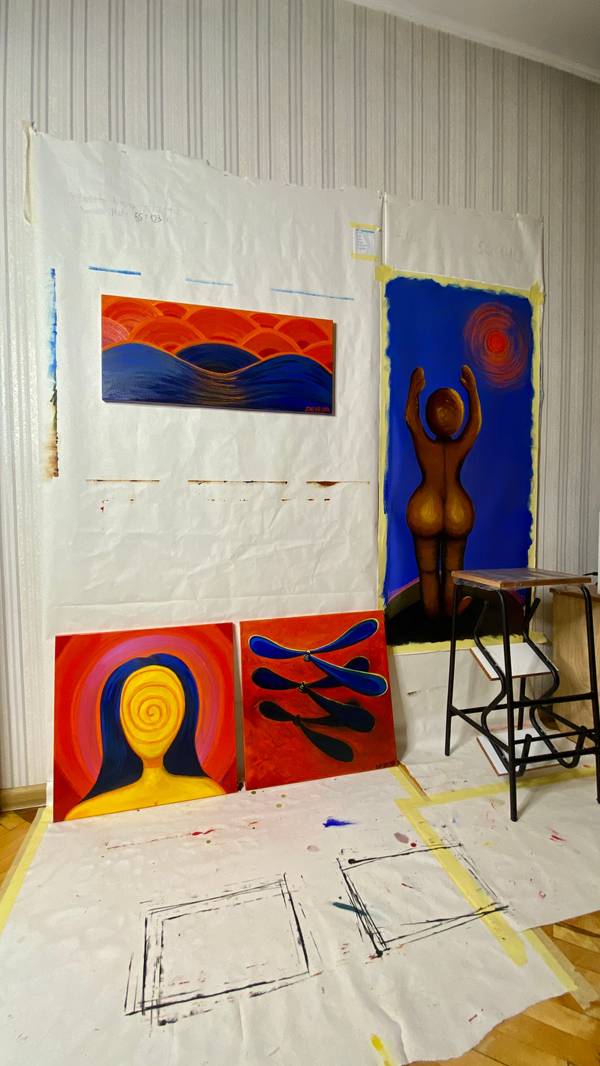 How to find (she) God (1) Expressive and gestural Painting Tamara Safarova - Subjektiv.art