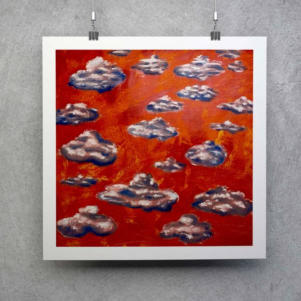 Shattered Sky Expressive and gestural Prints Tamara Safarova - Subjektiv.art