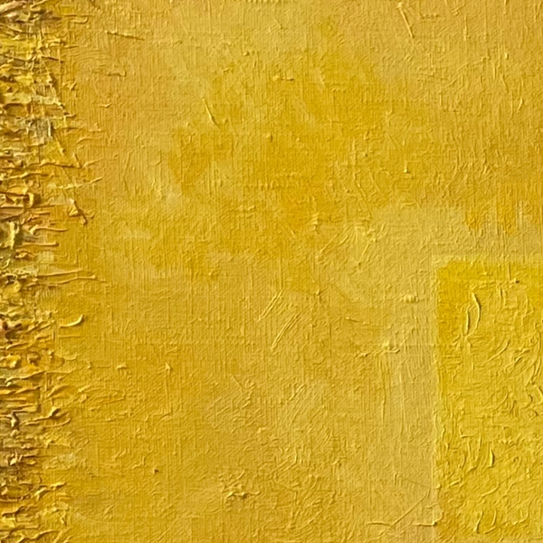 YELOW SQUARE Abstract Painting Julia Chemerys - Subjektiv.art