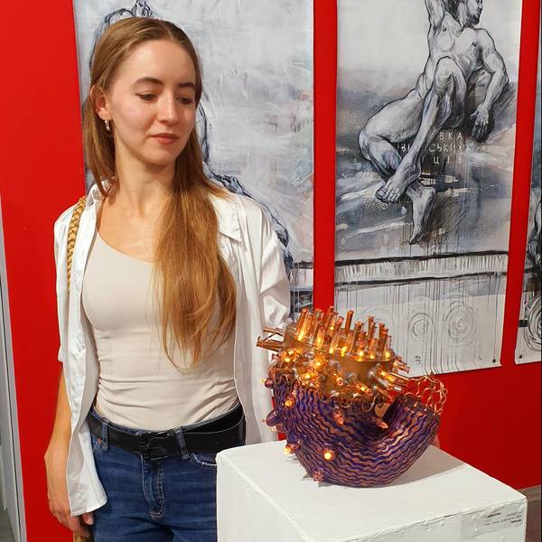 Sunflower Abstract Sculpture Tanbelia artist - Subjektiv.art