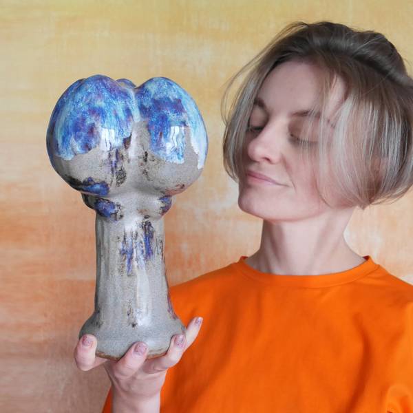 Egg mushroom Organic Sculpture Alena Kuznetsova - Subjektiv.art