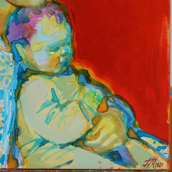 "Christmas" from the series of memories of the blind Fine Art Painting Myroslava Perevalska - Subjektiv.art