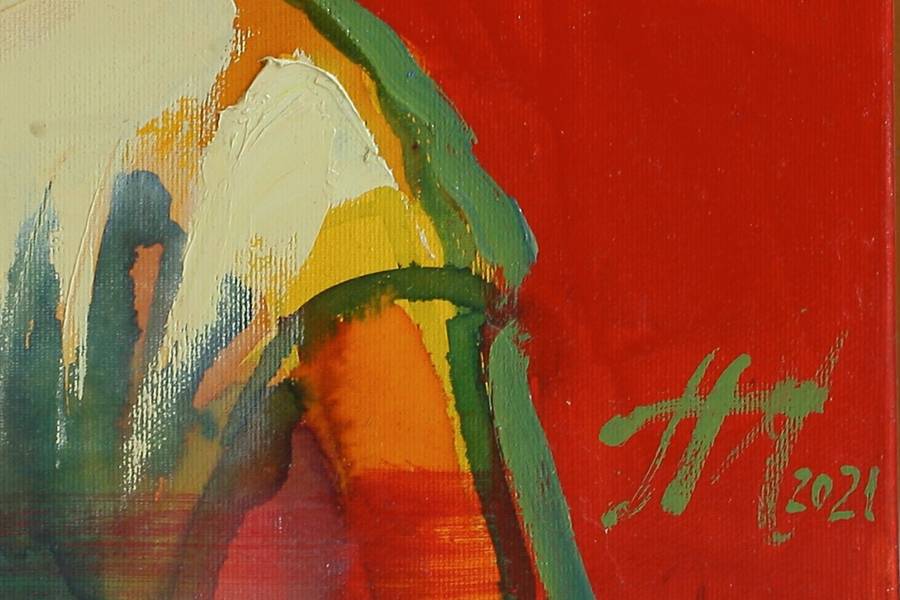Anxiety Fine Art Painting Myroslava Perevalska - Subjektiv.art