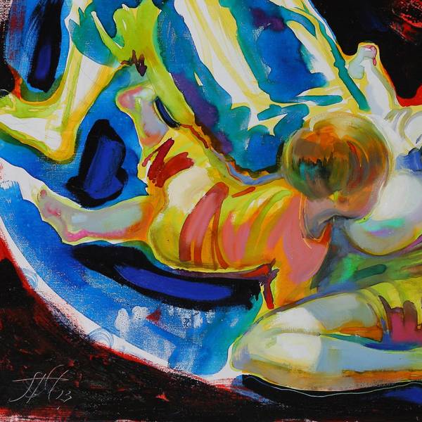 Milk on black soil Fine Art Painting Myroslava Perevalska - Subjektiv.art