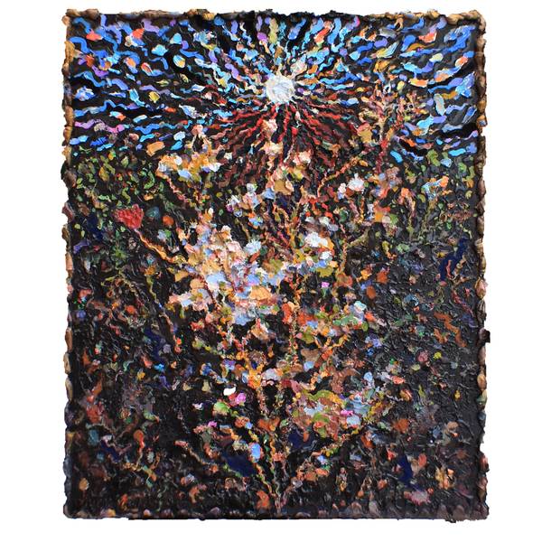 Thorny Thistle Impressionistic Painting Tanbelia artist - Subjektiv.art