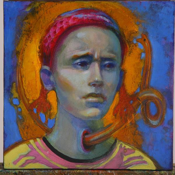 George the Snake Wrestler Fine Art Painting Myroslava Perevalska - Subjektiv.art