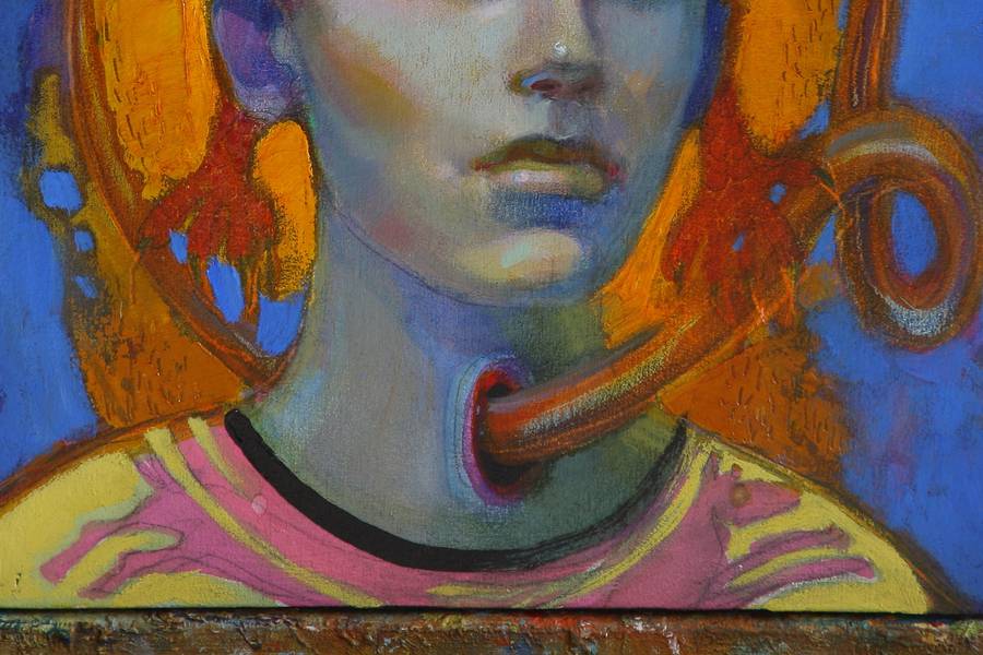George the Snake Wrestler Fine Art Painting Myroslava Perevalska - Subjektiv.art