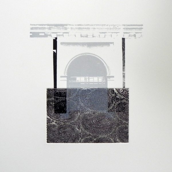 Purple Paisley Collage Prints Sara J Beazley - Subjektiv.art