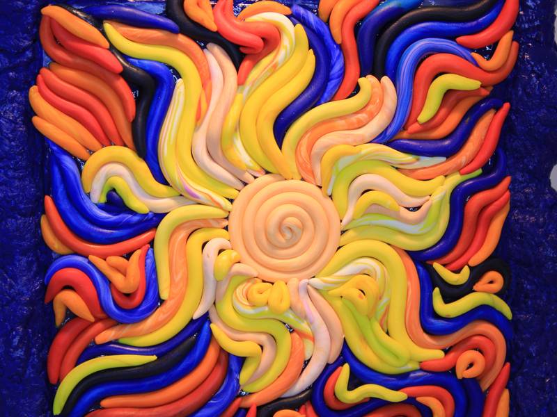 Wavy Sunset 2 Surrealistic Sculpture Tanbelia artist - Subjektiv.art