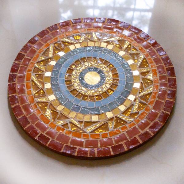"Mosaic Disk" Fine Art Mixed media Volodymyr Mamchur - Subjektiv.art