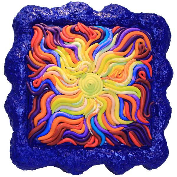 Wavy Sunset 3 Surrealistic Sculpture Tanbelia artist - Subjektiv.art