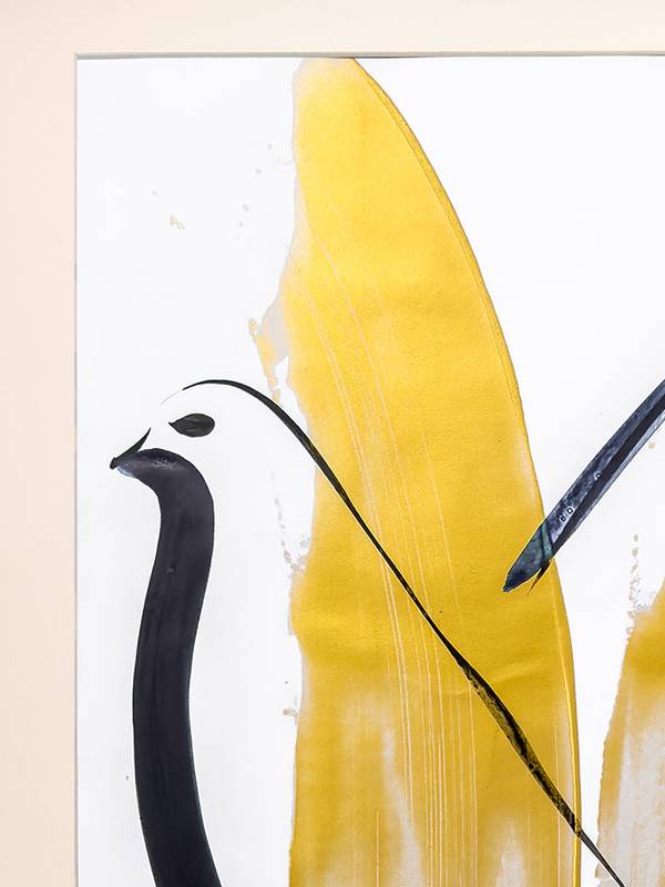 golden-winged bird Fine Art Mixed media Halyna Mamchur - Subjektiv.art