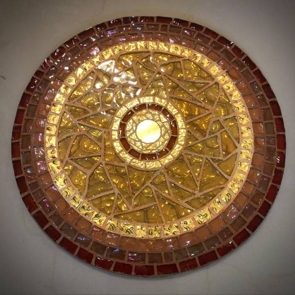 "Mosaic Disc" Fine Art Mixed media Volodymyr Mamchur - Subjektiv.art
