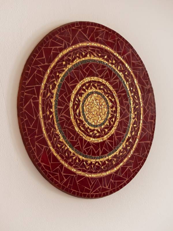 "Mosaic Disk" Fine Art Mixed media Volodymyr Mamchur - Subjektiv.art