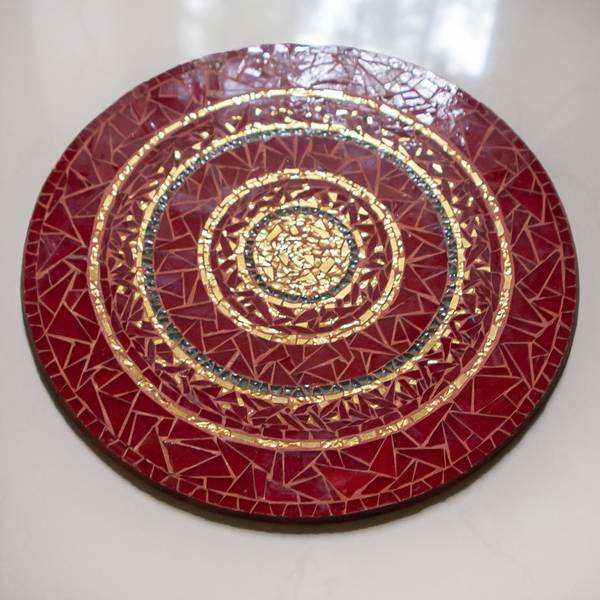 "Mosaic Disk" Fine Art Mixed media Volodymyr Mamchur - Subjektiv.art