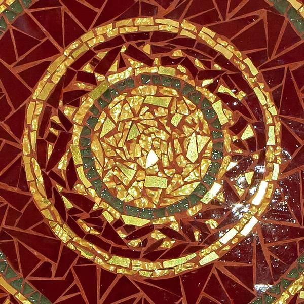 "Mosaic Disk" Fine Art Mixed media Volodymyr Mamchur - Subjektiv.art