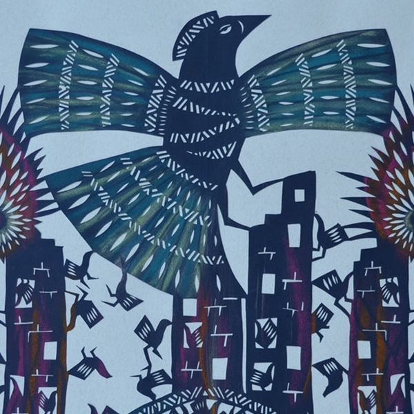 burnt wings Graphic, illustrative and typographic Painting Julia Datchenko - Subjektiv.art