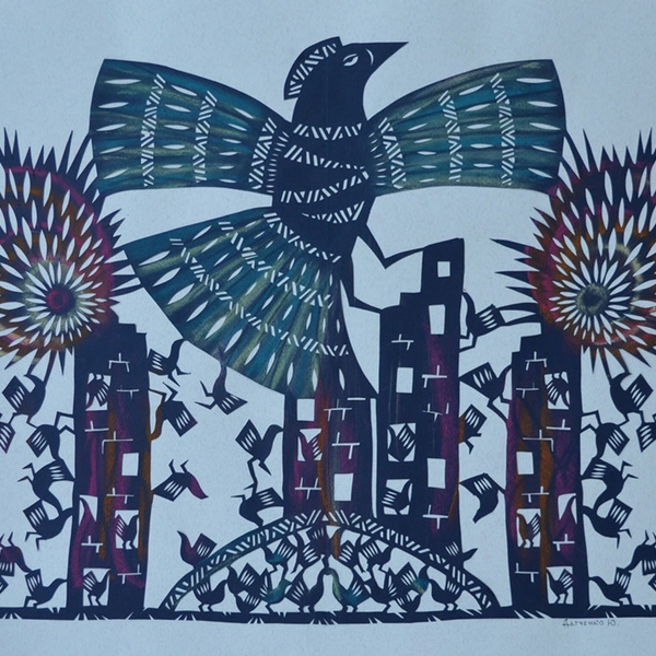 burnt wings Graphic, illustrative and typographic Painting Julia Datchenko - Subjektiv.art