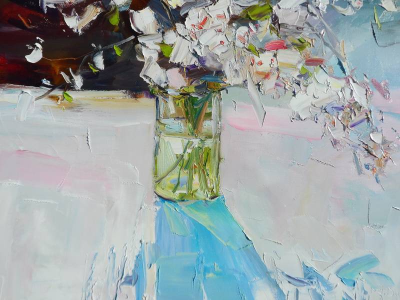 Spring Flowers Fine Art Painting Yehor Dulin - Subjektiv.art