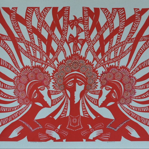 supplication Graphic, illustrative and typographic Painting Julia Datchenko - Subjektiv.art