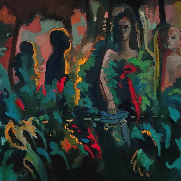 Ondes Surrealistic Painting Emilie Lagarde - Subjektiv.art