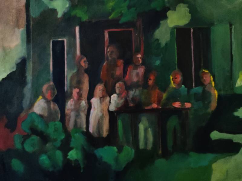 Gathering Unspecified Painting Emilie Lagarde - Subjektiv.art