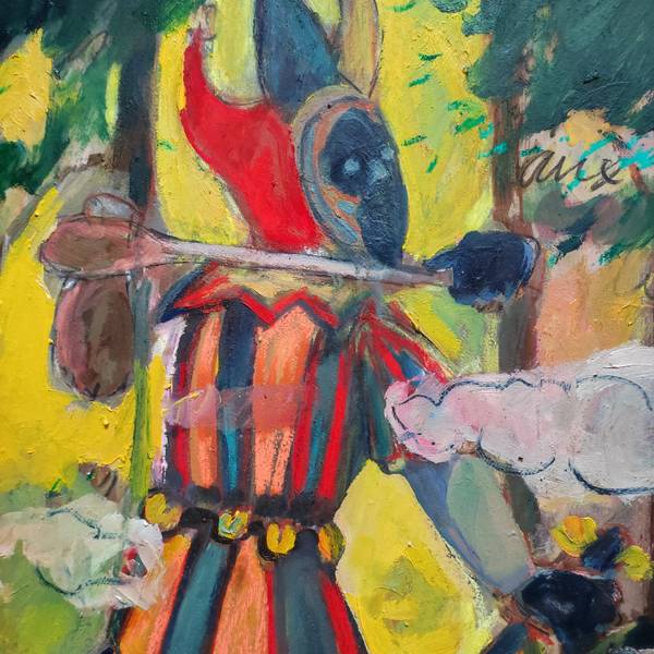 Tracer la route  Surrealistic Painting Emilie Lagarde - Subjektiv.art