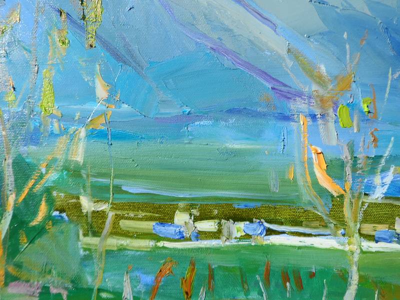 Vineyards in the mountains Impressionistic Painting Yehor Dulin - Subjektiv.art