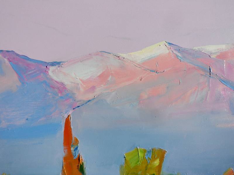 Vineyards in the mountains Fine Art Painting Yehor Dulin - Subjektiv.art