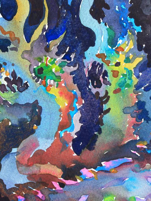 Wat Phrathat Doi Khao Kwai Temple Impressionistic Painting Tanbelia artist - Subjektiv.art