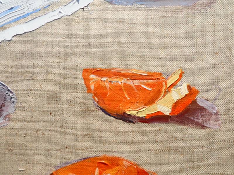 Tangerines Fine Art Painting Yehor Dulin - Subjektiv.art
