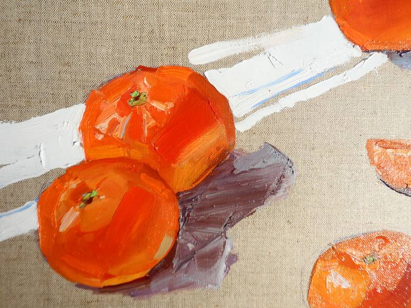 Tangerines Fine Art Painting Yehor Dulin - Subjektiv.art