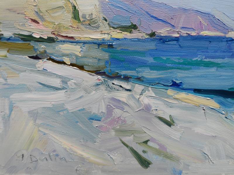 Sunny Beach Fine Art Painting Yehor Dulin - Subjektiv.art