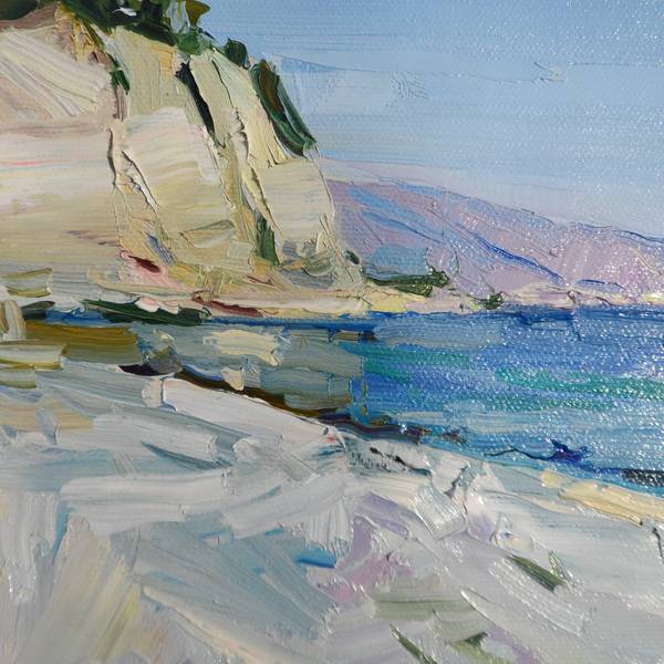 Sunny Beach Fine Art Painting Yehor Dulin - Subjektiv.art