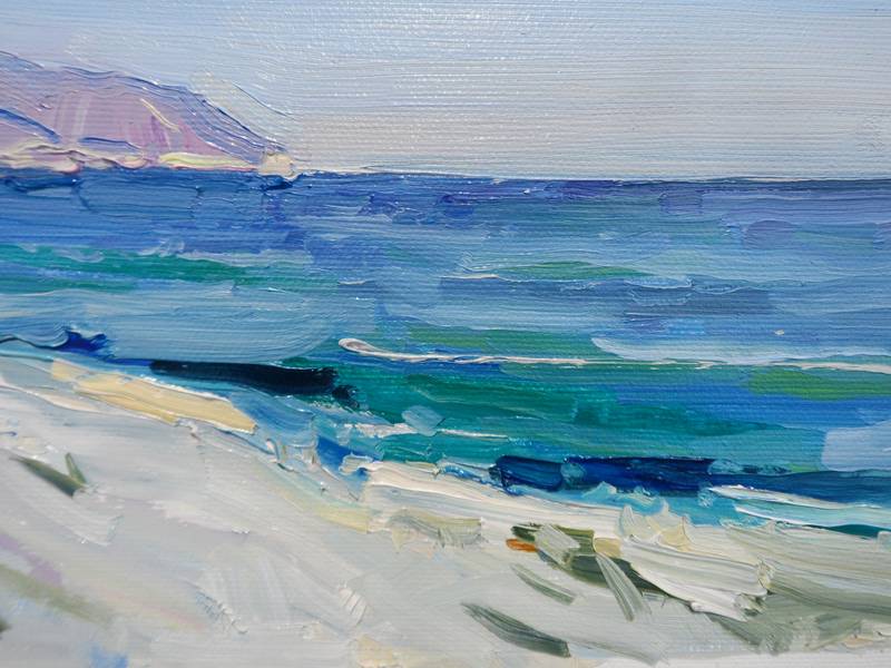 Sunny Beach Fine Art Painting Yehor Dulin - Subjektiv.art